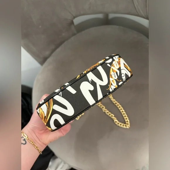 Versace Couture Black and Gold Crossbody Bag - Picture 2 of 3